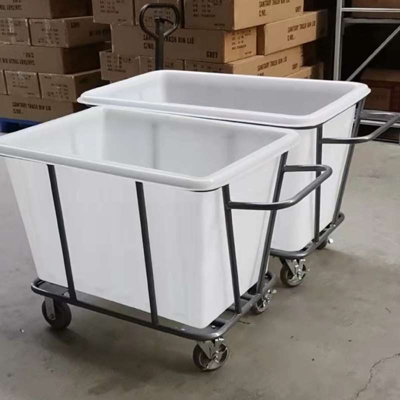 Hotel plastic linen cart - A Image 3