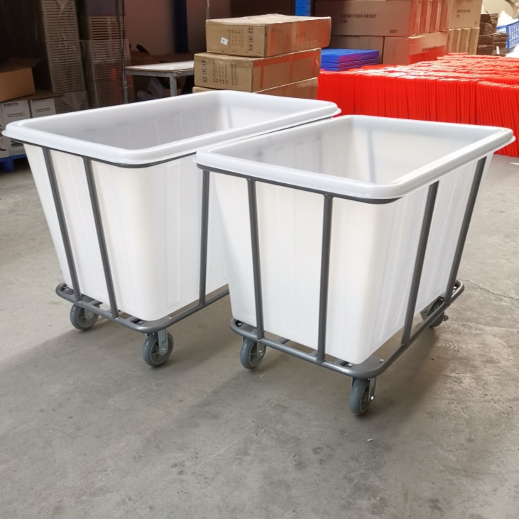 Hotel plastic linen cart - A Image 4