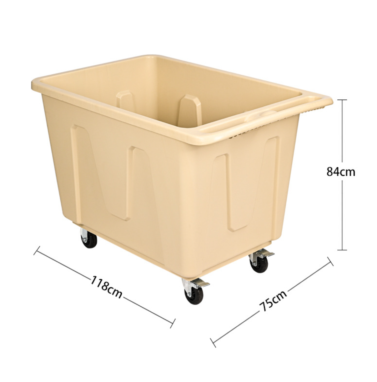 Hotel plastic linen cart - B Image 1